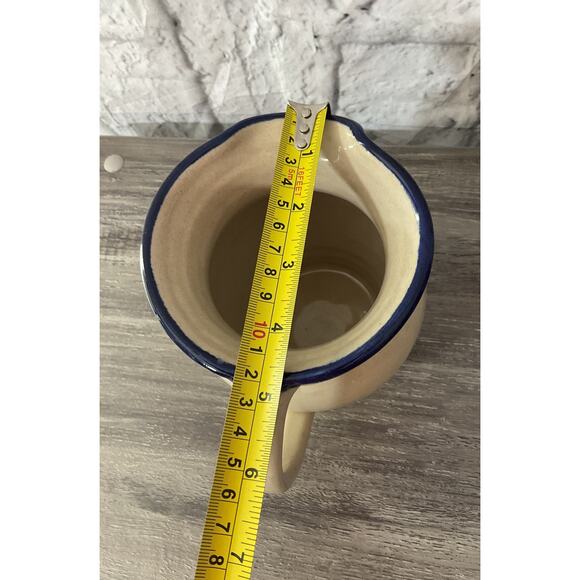 Marshall Pottery Rooster Pitcher Stoneware Farmhouse Signed - Picture 6 of 7